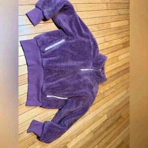 savvi 1/4 zip pullover Sweater Sweatshirt Women’s X-Large Fleece Purple Gorpcore